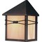 Maxim Inglenook 1-Light 5" Wide Burnished Outdoor Wall Sconce 8041IRBU